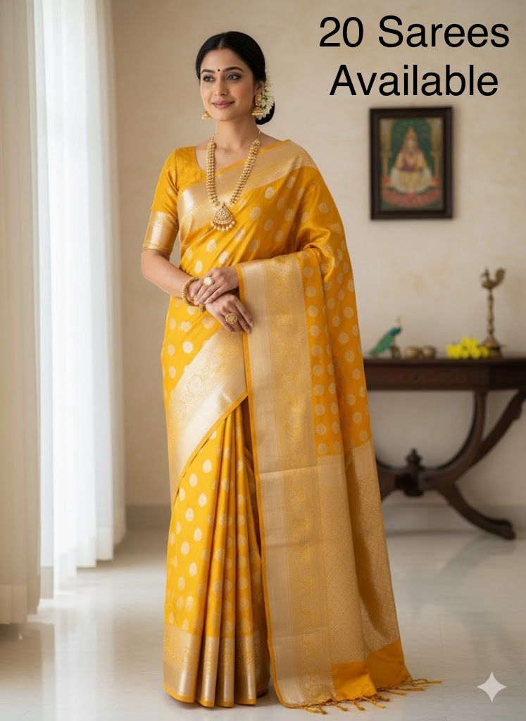 Banarasi Silk Saree in Royal Blue